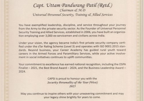 Capsi Certificate